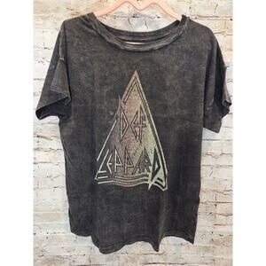 Vintage Canvas Graphic Tee Unisex Size Small Short Sleeve Def Lepard Shirt...